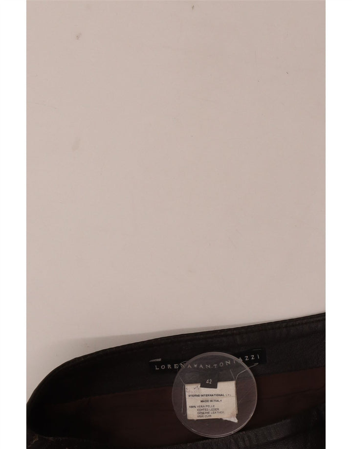 Lorena Antoniazzi Fusta Piele Femei IT 42 Medium W26 Piele Maro