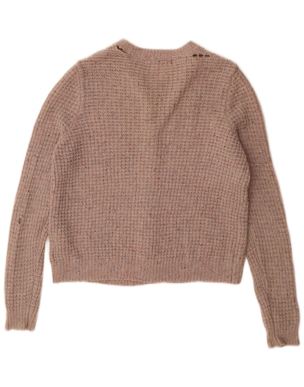 Pulover cardigan pentru femei Marks & Spencer UK 14 Lână mare, gri cu pete