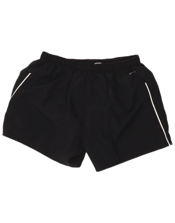 Nike Womens Dri Fit Sport Shorts UK 16 Large Black Polyester