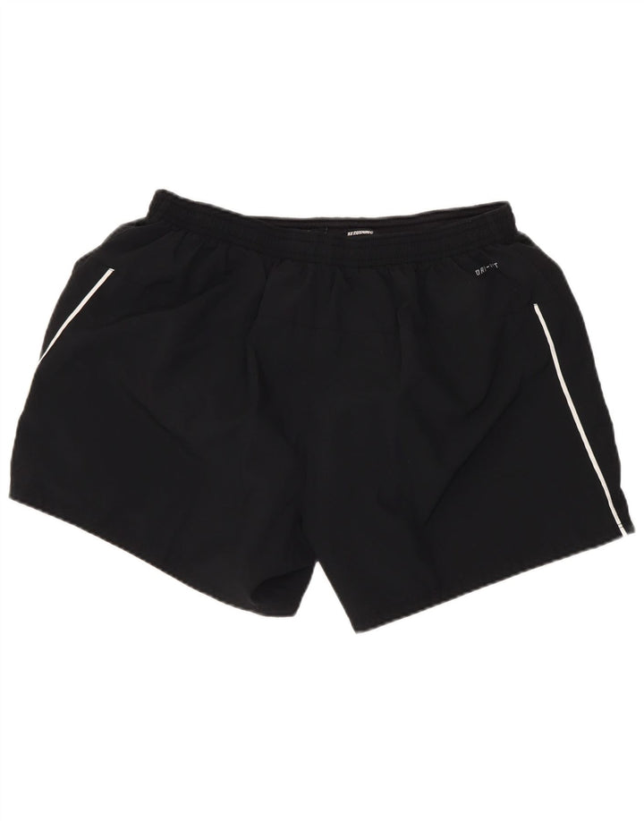 Pantaloni scurți sport Nike Dri Fit pentru femei UK 16, mari, negru, poliester