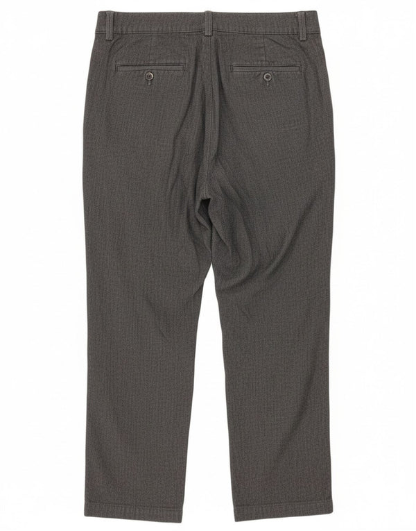 Pantaloni casual Lee pentru femei cu talie înaltă US 10 Large W30 L29 Gri Herringbone