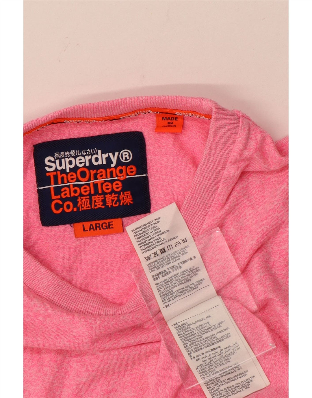 Tricou Superdry pentru bărbați Top mare bumbac roz