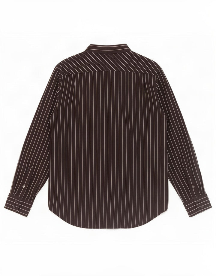 Cămașă Vans pentru bărbați, bumbac negru mediu cu dungi