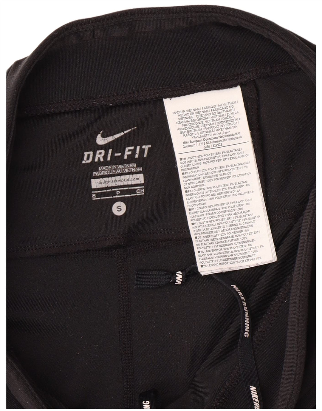 Leggings pentru femei NIKE UK 10, poliester negru mic