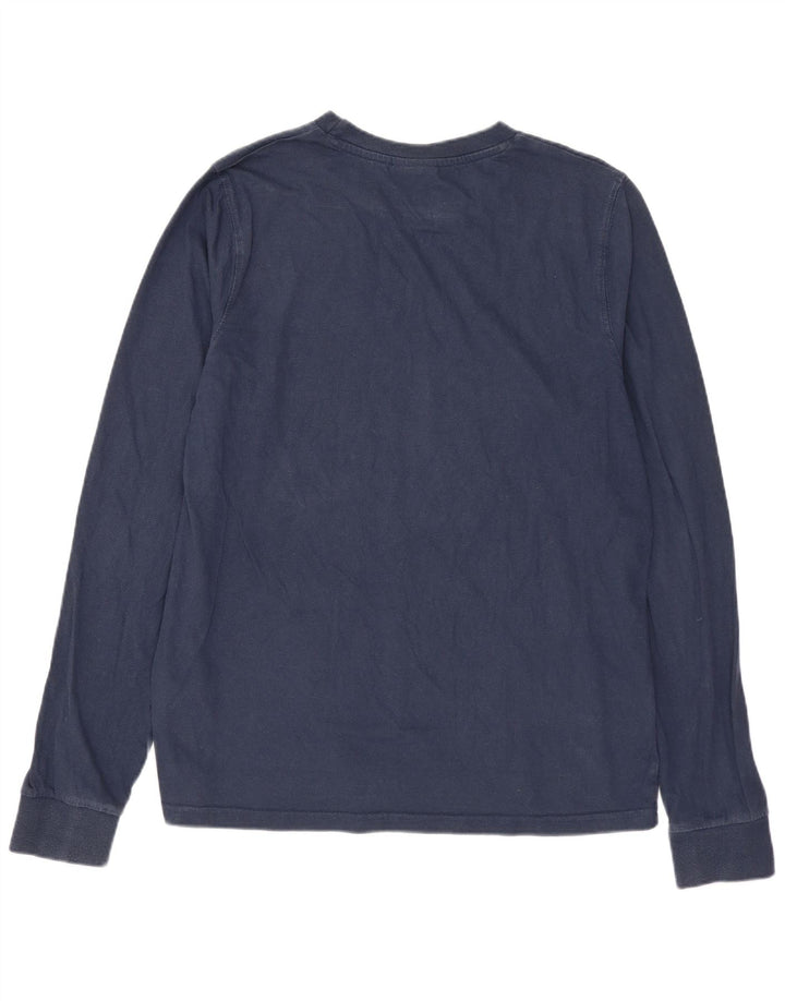 Top grafic pentru femei Ellesse cu mânecă lungă UK 12, mediu, bleumarin, bumbac