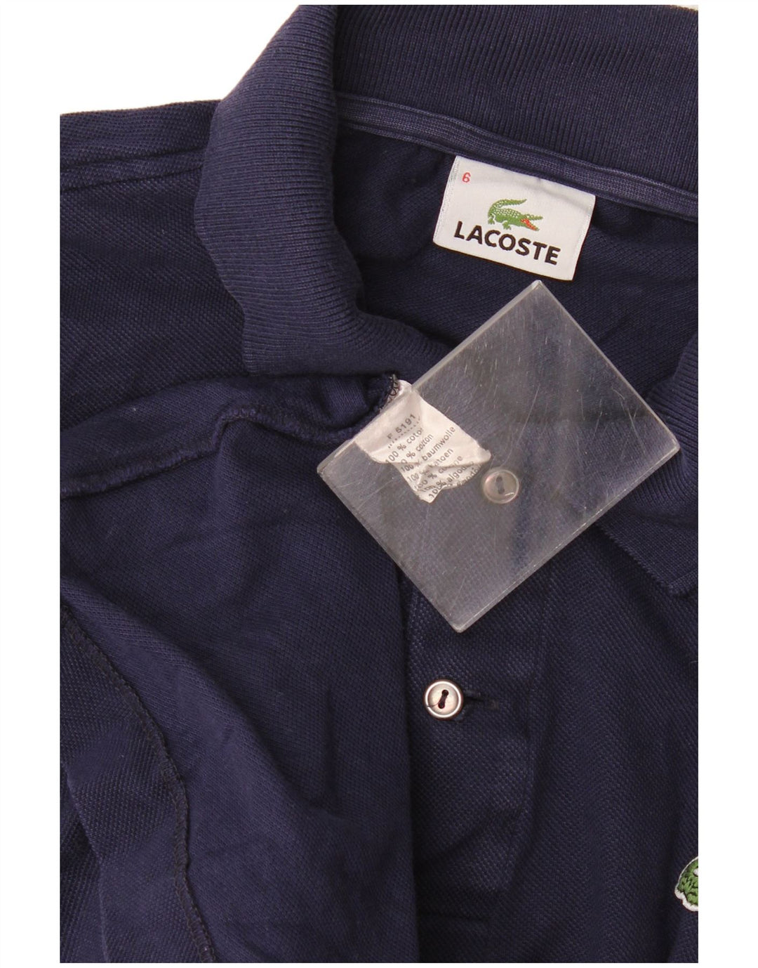 Tricou polo pentru bărbați Lacoste Mărimea 6 XL Bleumarin