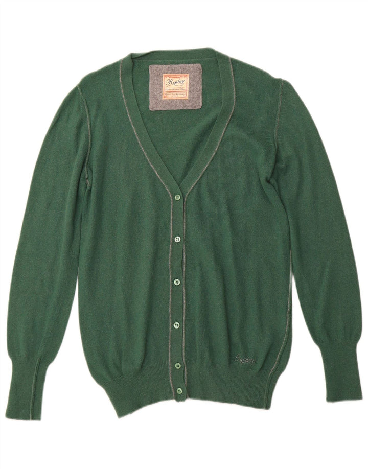 Pulover cardigan pentru femei REPLAY UK 10 Poliamidă verde mică