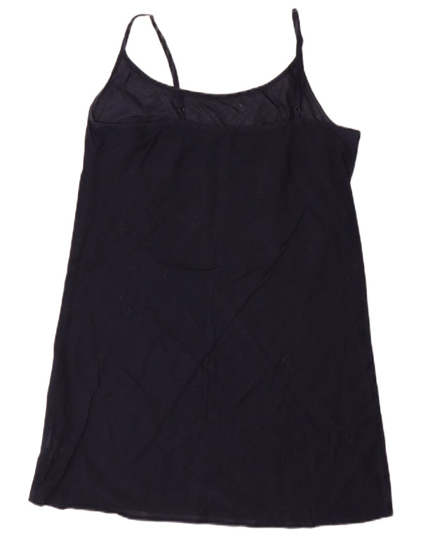Rochie vintage pentru femei UK 10 Bumbac bleumarin mic