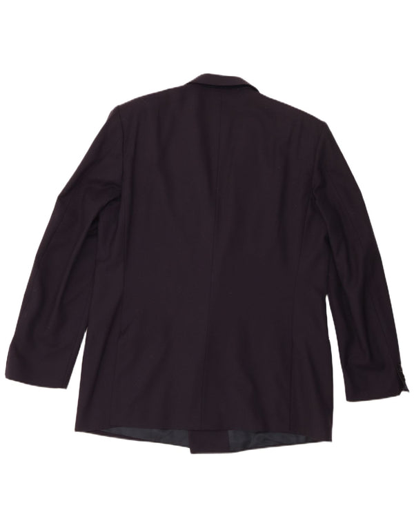 Jachetă Lubiam pentru bărbați cu două pieptări IT 54 2XL Lână virgină bleumarin