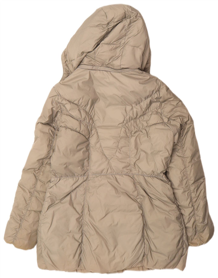 CONBIPEL Womens Hooded Padded Jacket UK 14 Medium Grey Nylon