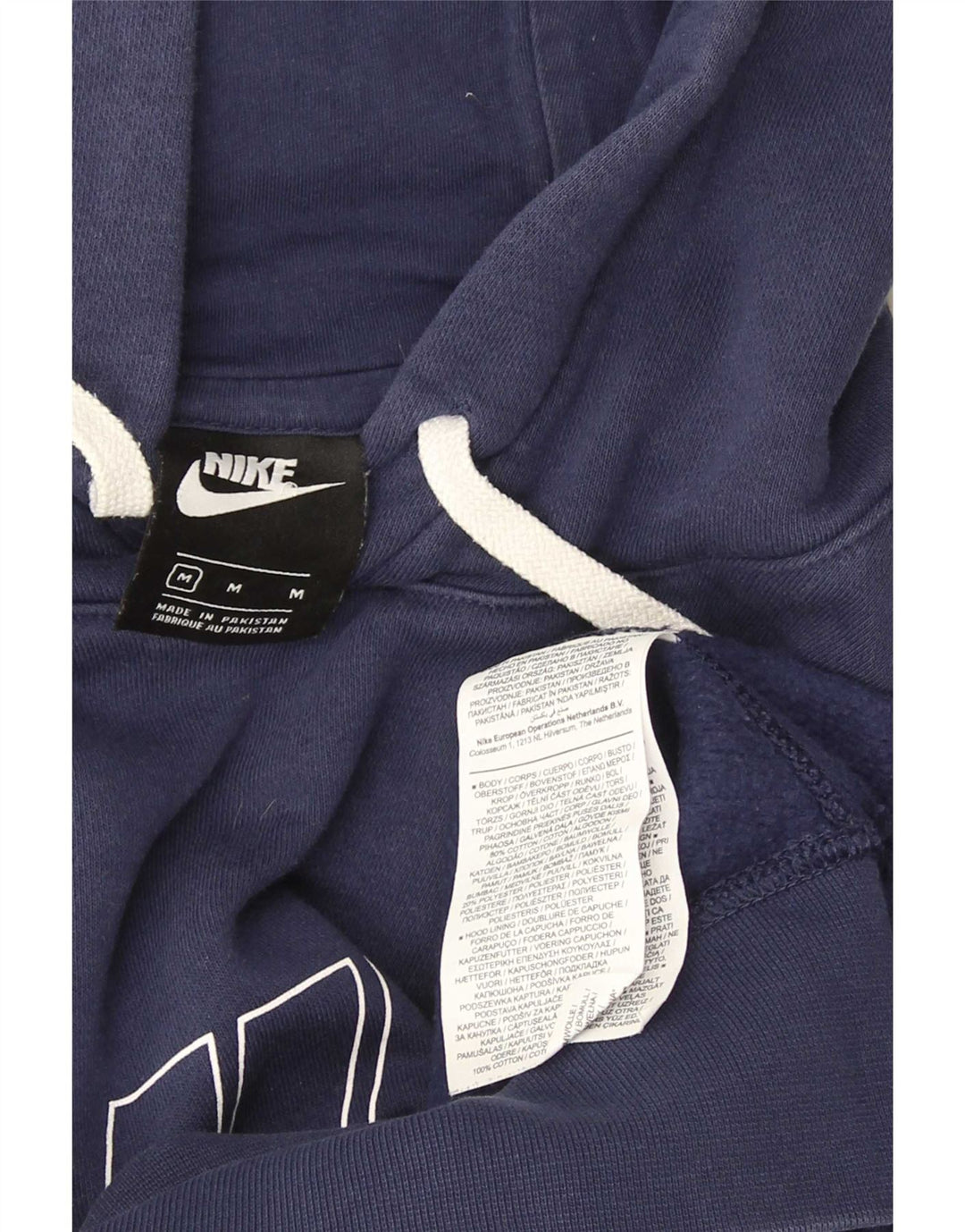 Pulover Nike Grafic pentru bărbați, bumbac, albastru, mediu