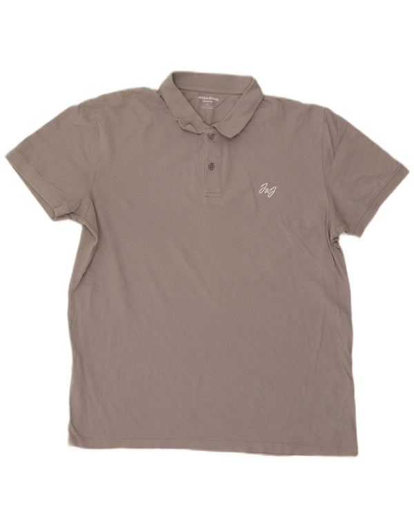 Cămașă polo Jack & Jones pentru bărbați XL bumbac gri