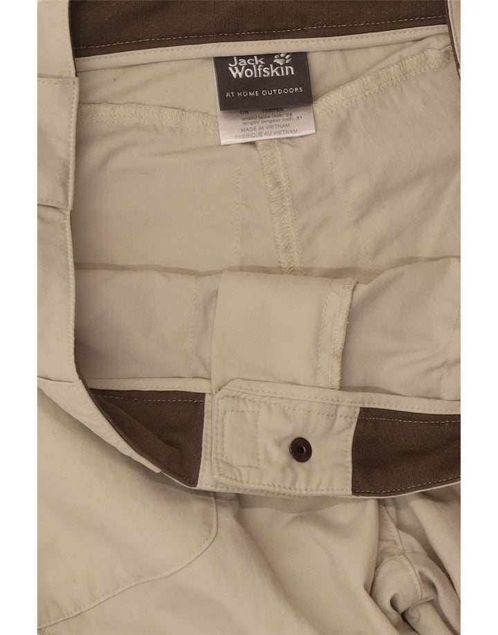 Jack Wolfskin Pantaloni cargo pentru femei UK 8 Small W30 L31 Bej Poliamidă