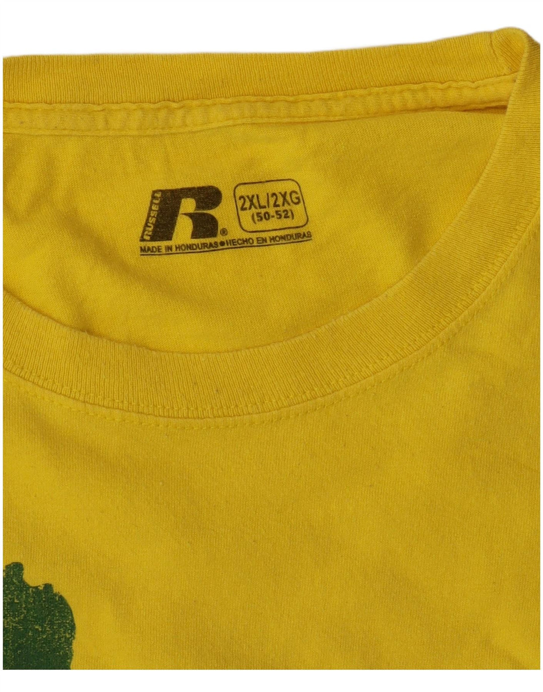 Tricou grafic Russell Athletic pentru bărbați Top 2XL Galben