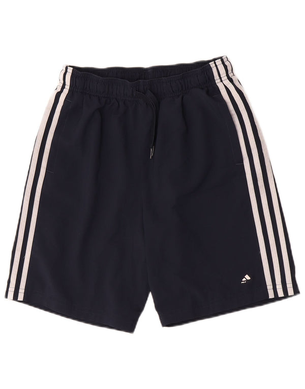 Pantaloni scurți sport Aeroready Adidas pentru băieți 13-14 ani, poliester bleumarin