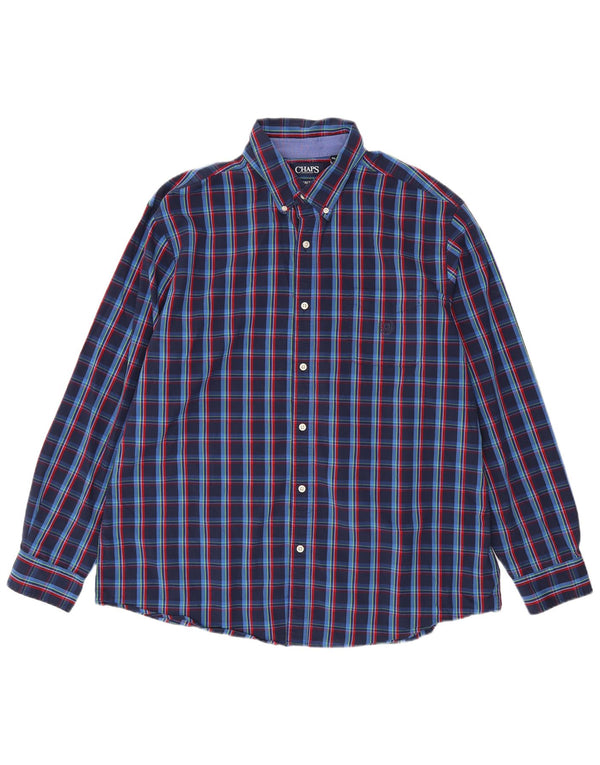 Cămașă pentru bărbați Chaps 2XL, bumbac cu carouri bleumarin