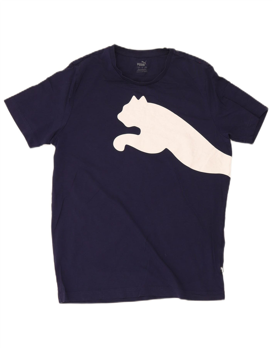 Tricou cu grafic Puma pentru bărbați Top mic din bumbac bleumarin