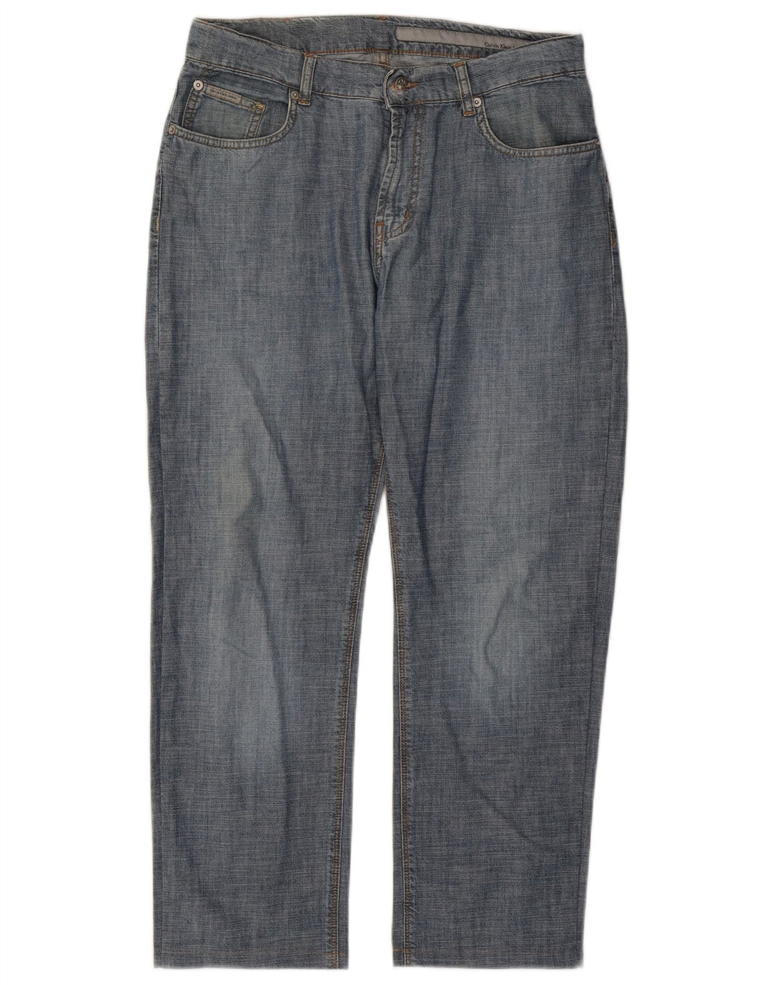 Blugi drepti pentru femei Calvin Klein W32 L27 Bumbac albastru