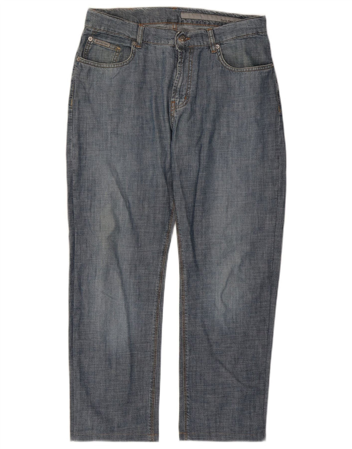 Blugi drepti pentru femei Calvin Klein W32 L27 Bumbac albastru