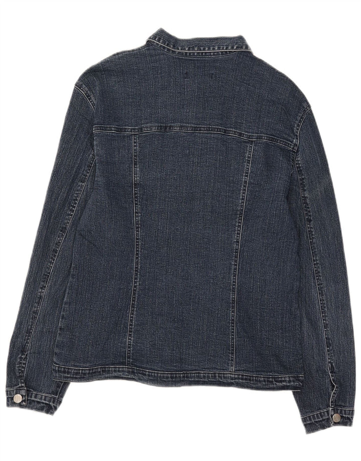 Jachetă de blugi vintage pentru femei UK 14 Medium Blue