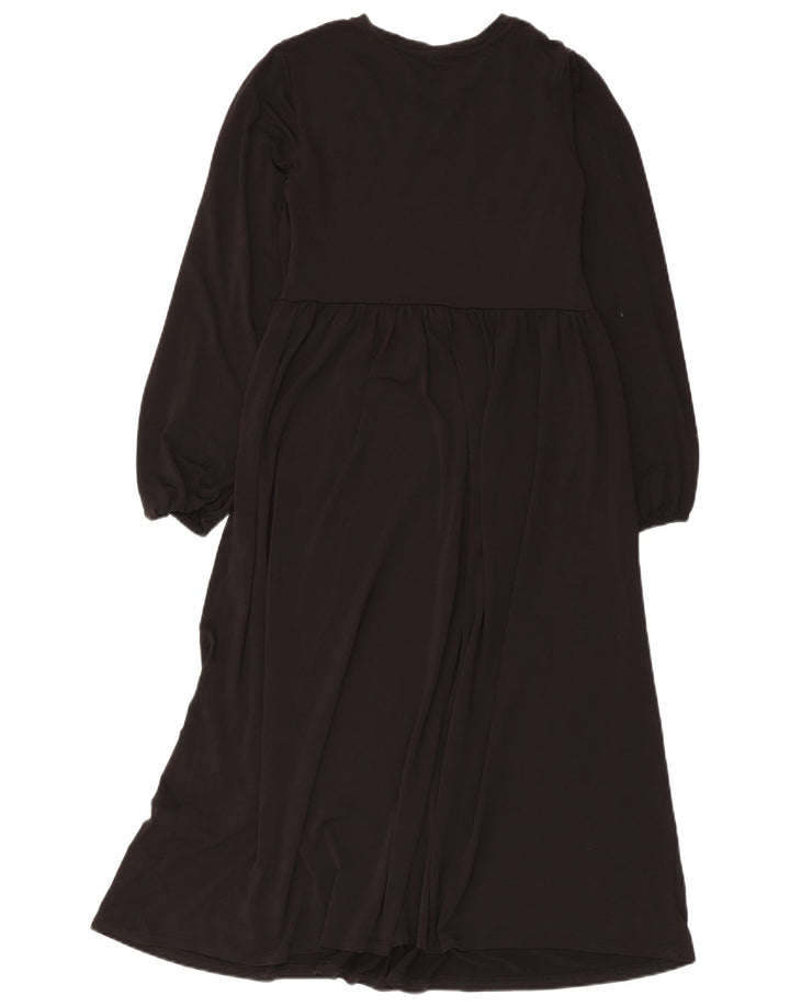 Rochie Maxi cu mânecă lungă pentru femei Zara UK 12 Medium Black
