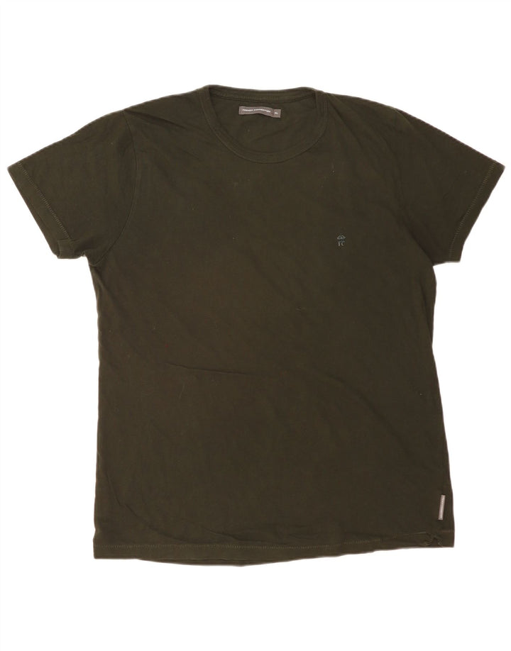FRENCH CONNECTION Tricou pentru bărbați Top XL Kaki Bumbac