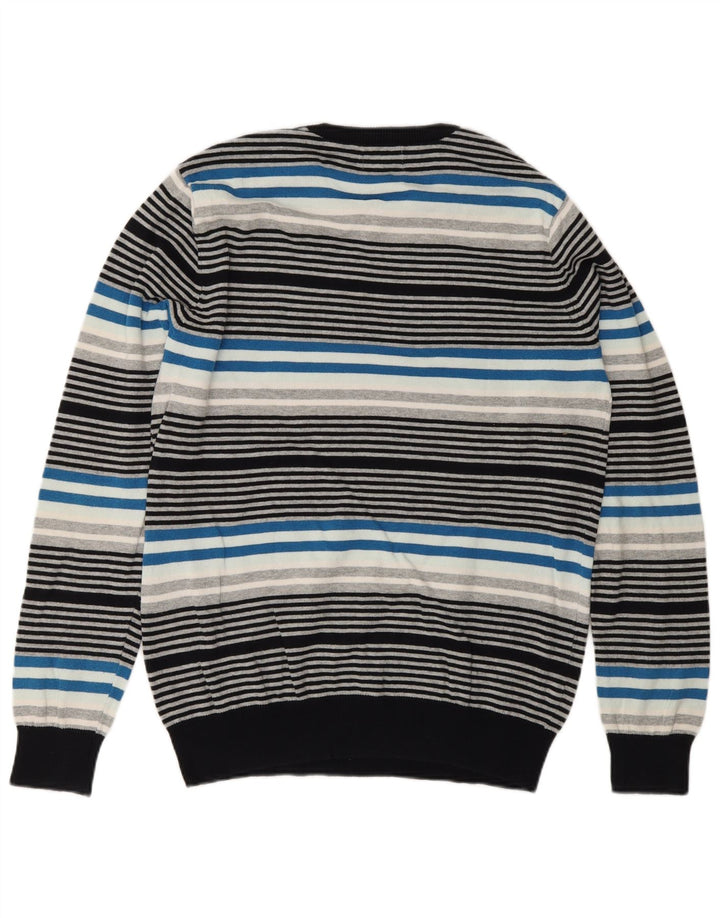 Pulover Jack & Jones pentru bărbați, cu gât crew, cu dungi medii, multicolore