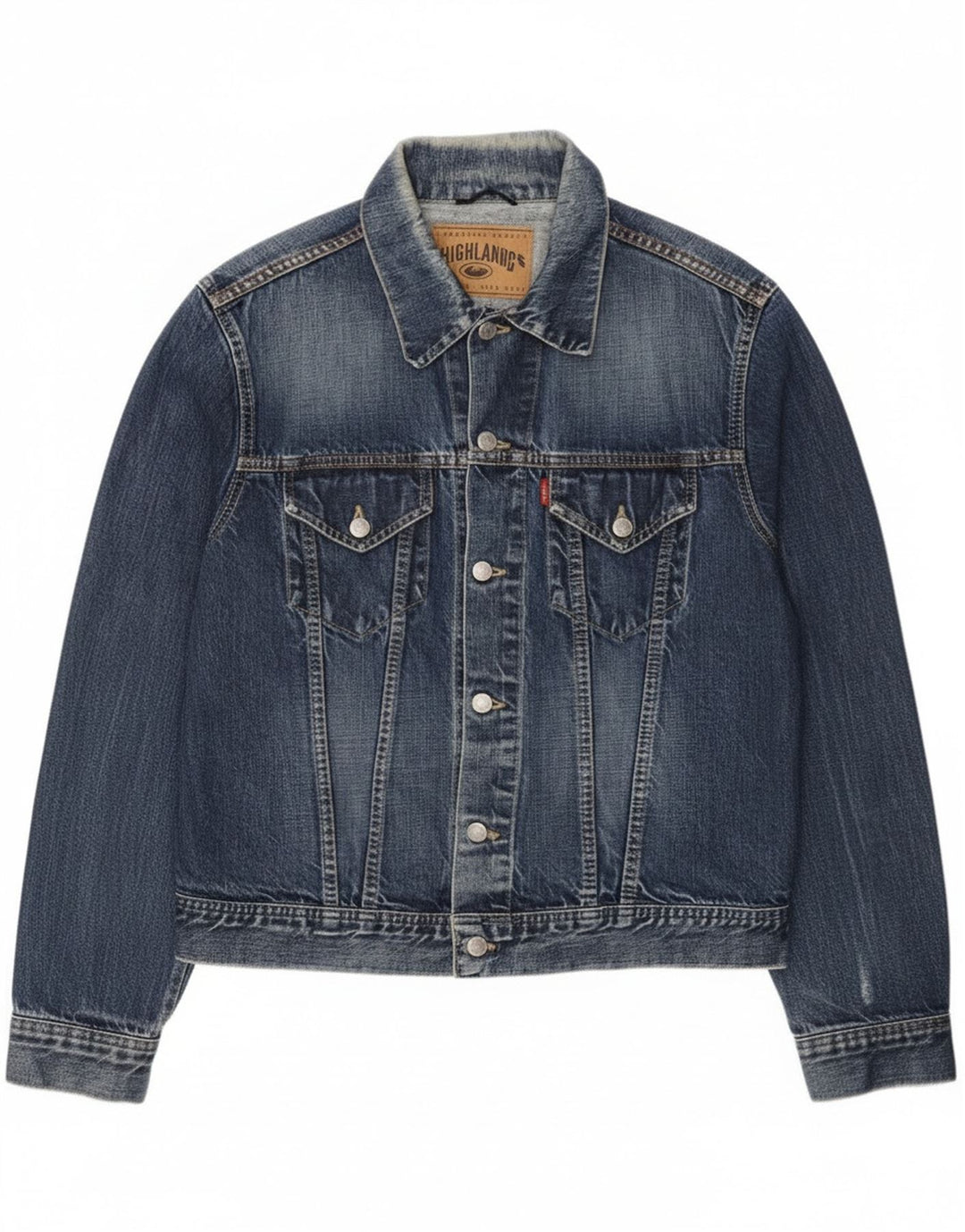 Jachetă de blugi pentru bărbați Highland UK 40 Large Blue