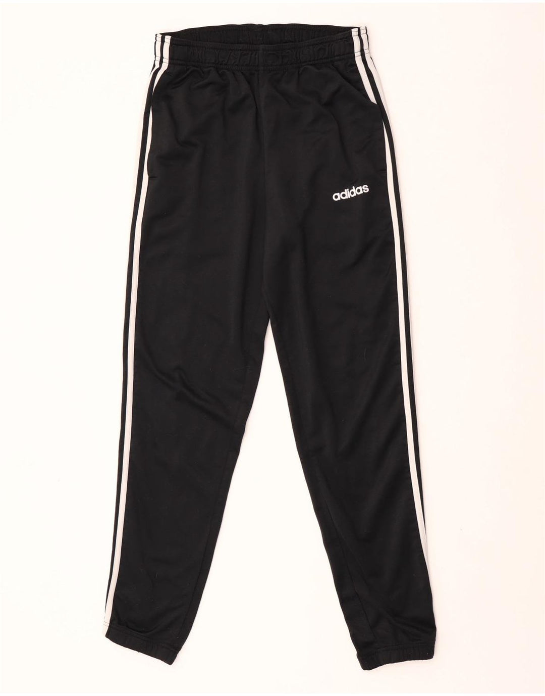 Pantaloni de trening Adidas pentru bărbați, poliester mediu negru