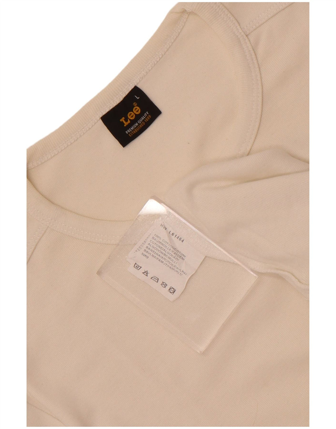 Tricou pentru femei Lee Top UK 14, mare, alb, bumbac