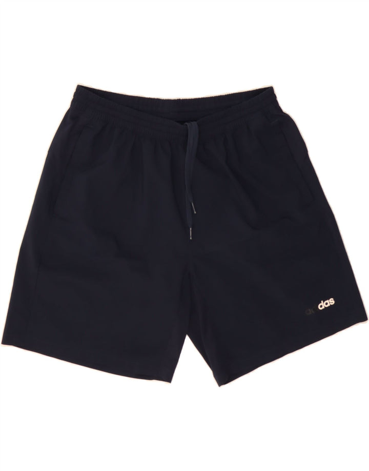 ADIDAS Mens Climalite Sport Shorts Large  Navy Blue Polyester Vintage Adidas and Second-Hand Adidas from Messina Hembry 