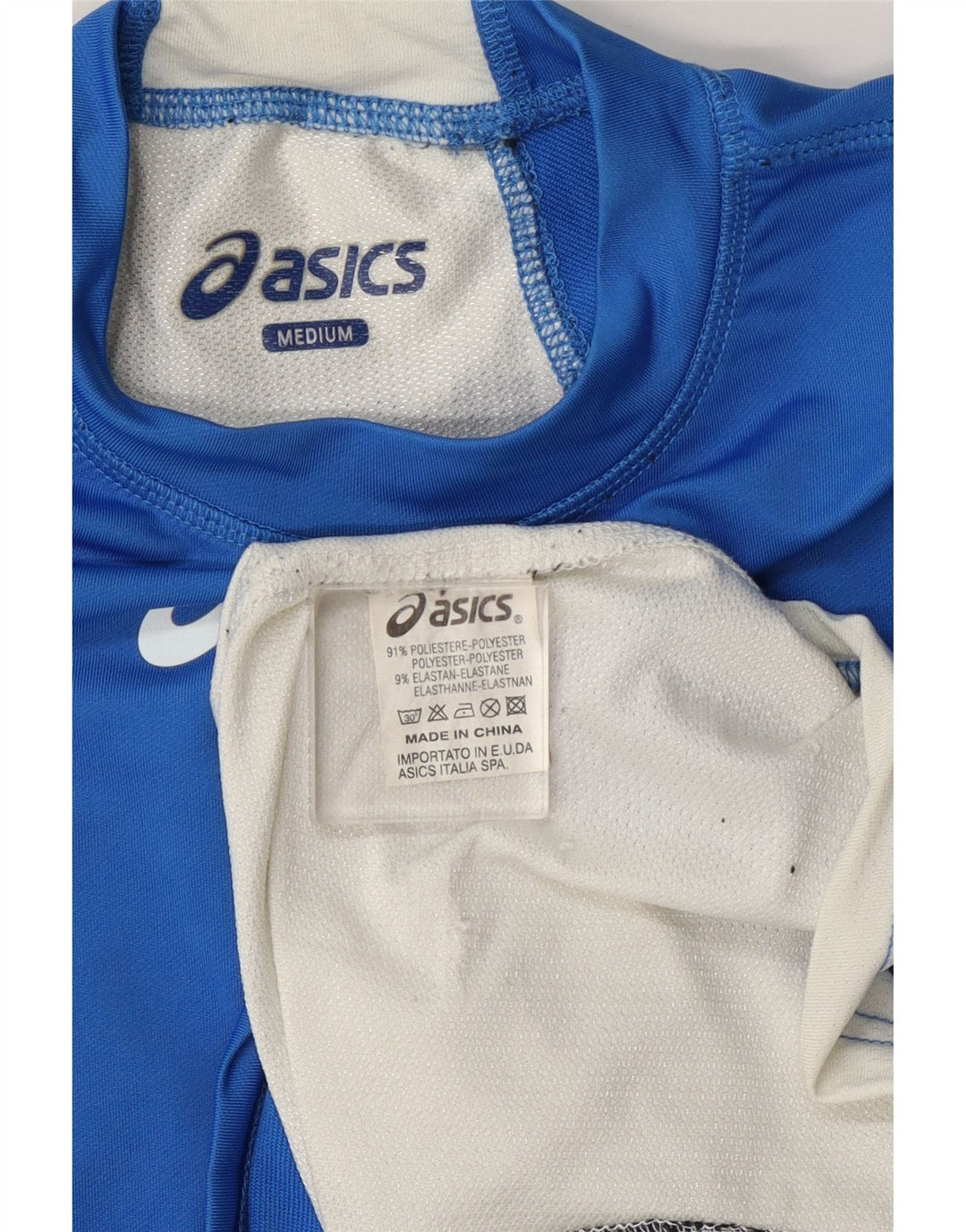 Tricou Asics pentru bărbați Top Medium Blue Colorblock Poliester