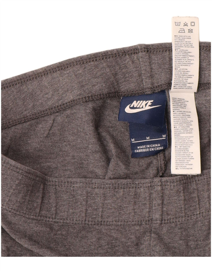 Leggings grafic Nike pentru femei UK 12, bumbac gri mediu