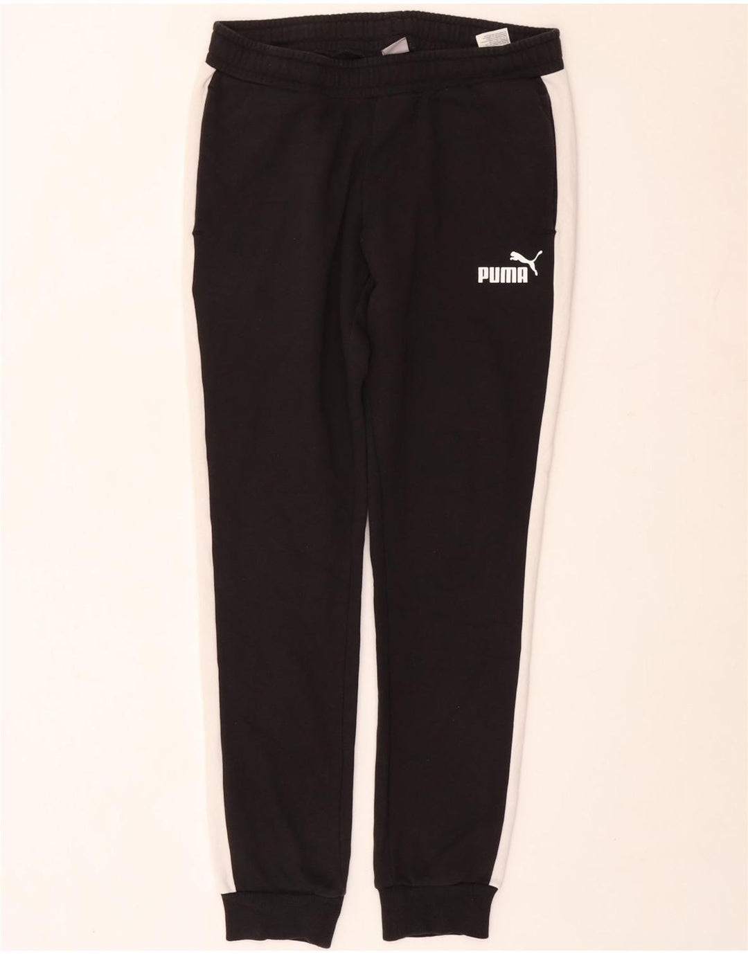 Pantaloni de trening pentru bărbați Puma Pantaloni de jogging, mediu negru, bumbac color bloc
