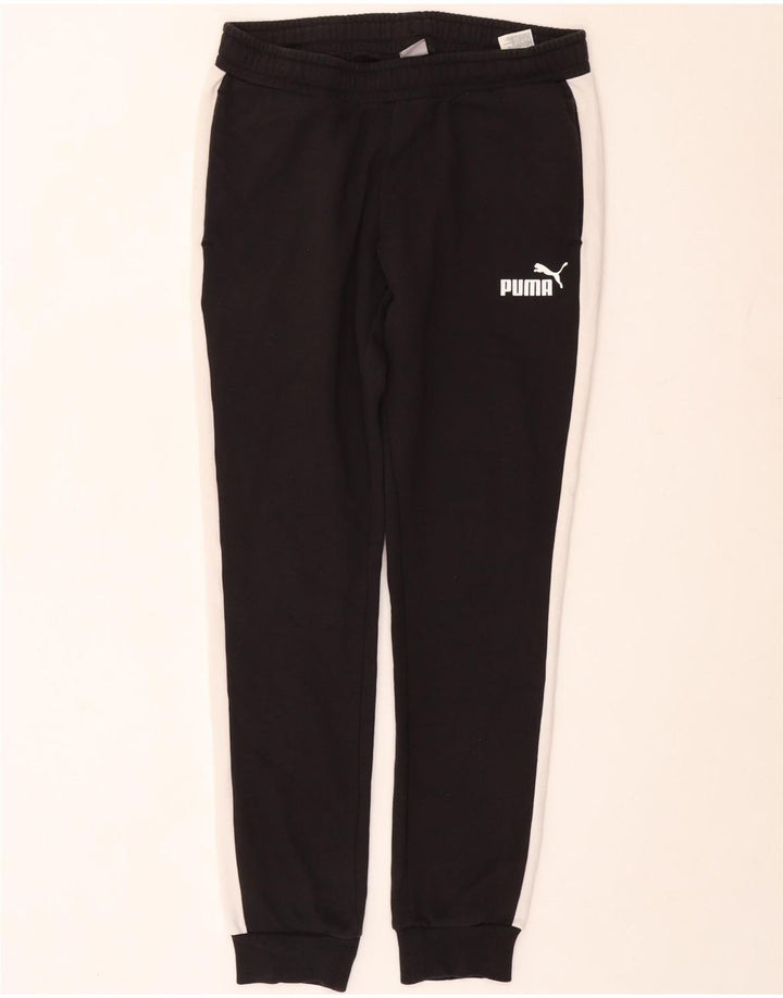 Pantaloni de trening pentru bărbați Puma Pantaloni de jogging, mediu negru, bumbac color bloc