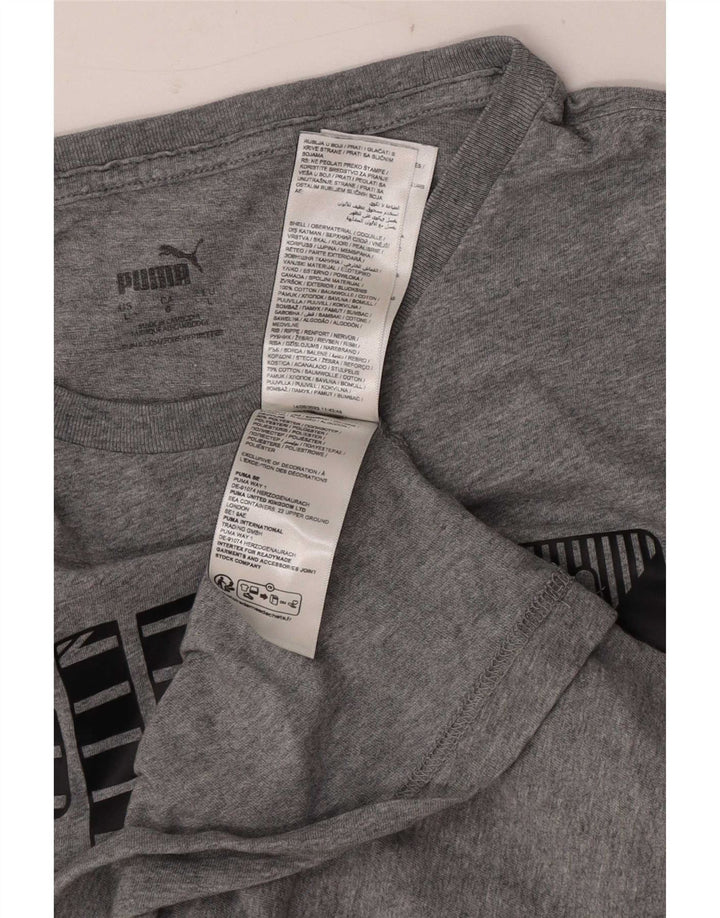 Tricou grafic Puma pentru bărbați Top mare bumbac gri