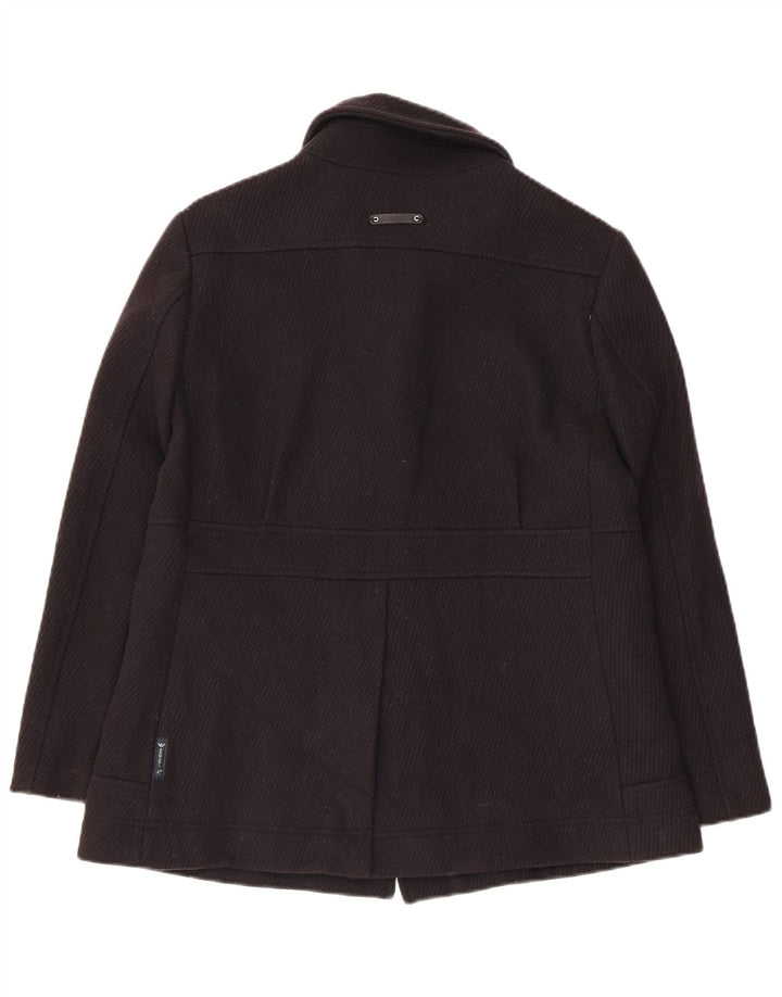 ARMANI JEANS Womens Utility Jacket EU 40 Medium Navy Blue Wool