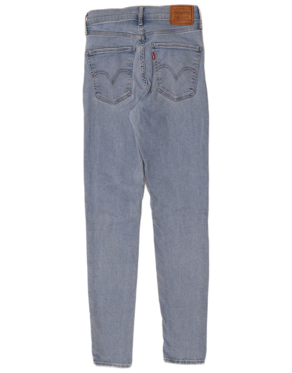 Levi's Womens Mile High Super Skinny Jeans W27 L30 Blue Cotton