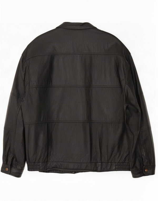 Geacă de piele pentru bărbați Max Moser IT 50 Large Black