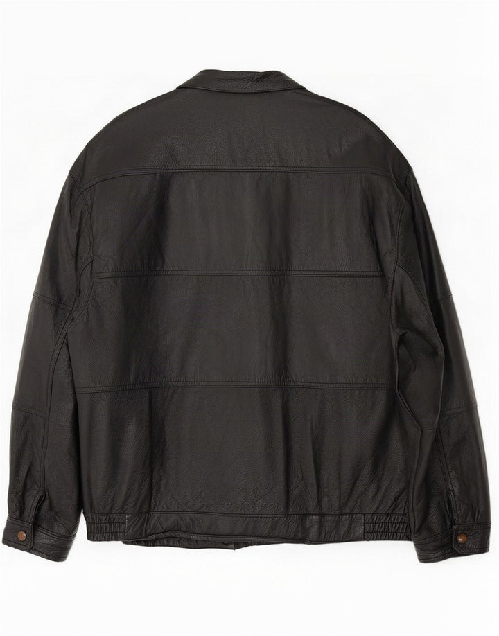 Geacă de piele pentru bărbați Max Moser IT 50 Large Black