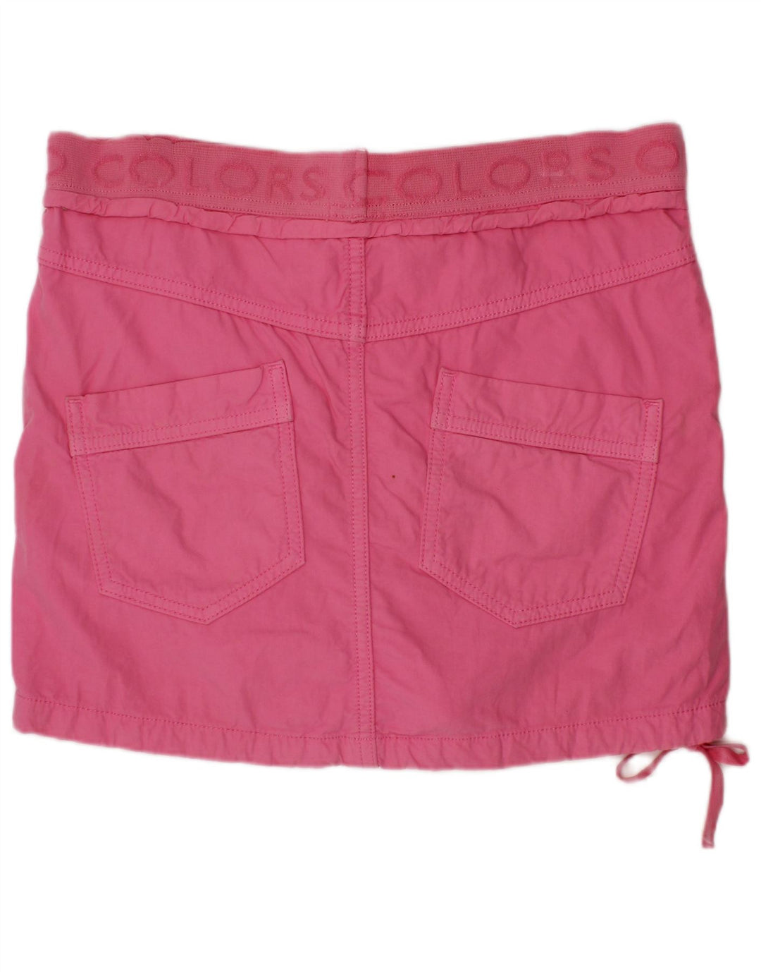 Fusta Dreaptă Grafică Fete BENETTON 13-14 Ani W28 Roz