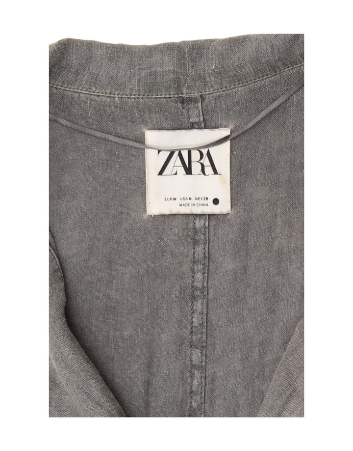 Salopetă supradimensionată pentru femei Zara UK 14 Medium Gri In