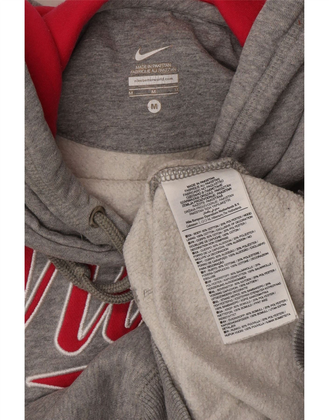 Pulover Nike Grafic pentru bărbați, bumbac, gri mediu