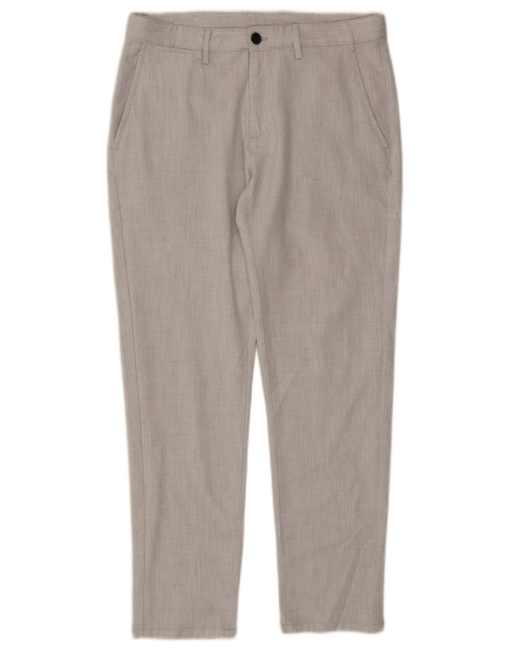 Pantaloni chino slim pentru bărbați Zara EU 40 Mediu L31 L28 Gri