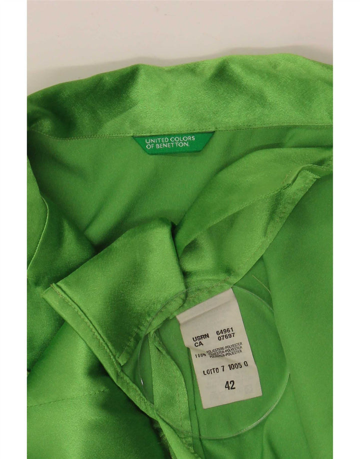 Bluză cămașă pentru femei Benetton IT 42 Poliester verde mediu