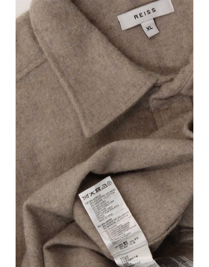 Cămașă Reiss pentru bărbați, XL, gri acrilic