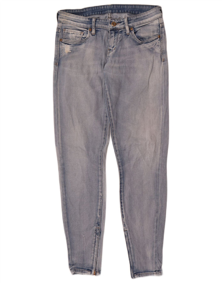 Blugi skinny distressed LEE pentru femei W30 L31 bumbac albastru