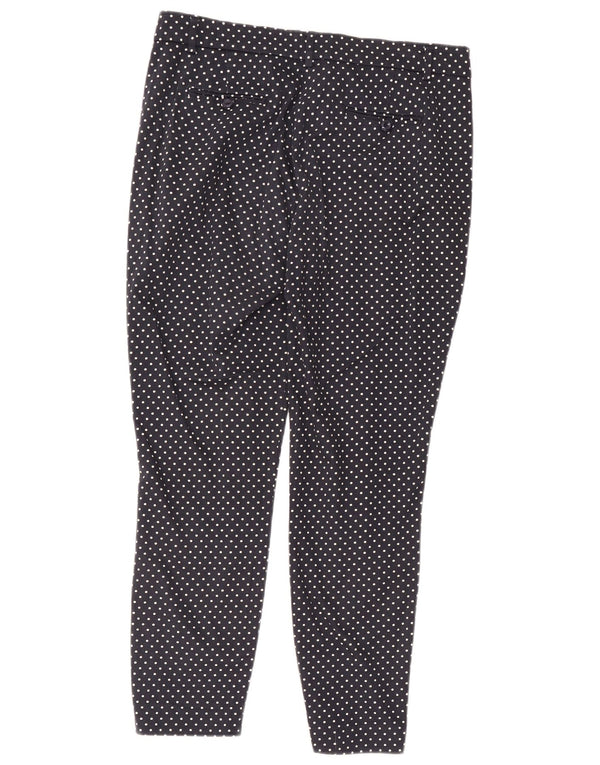 Phase Eight Pantaloni chino pentru femei UK 14 Large W32 L27 Bleumarin cu buline