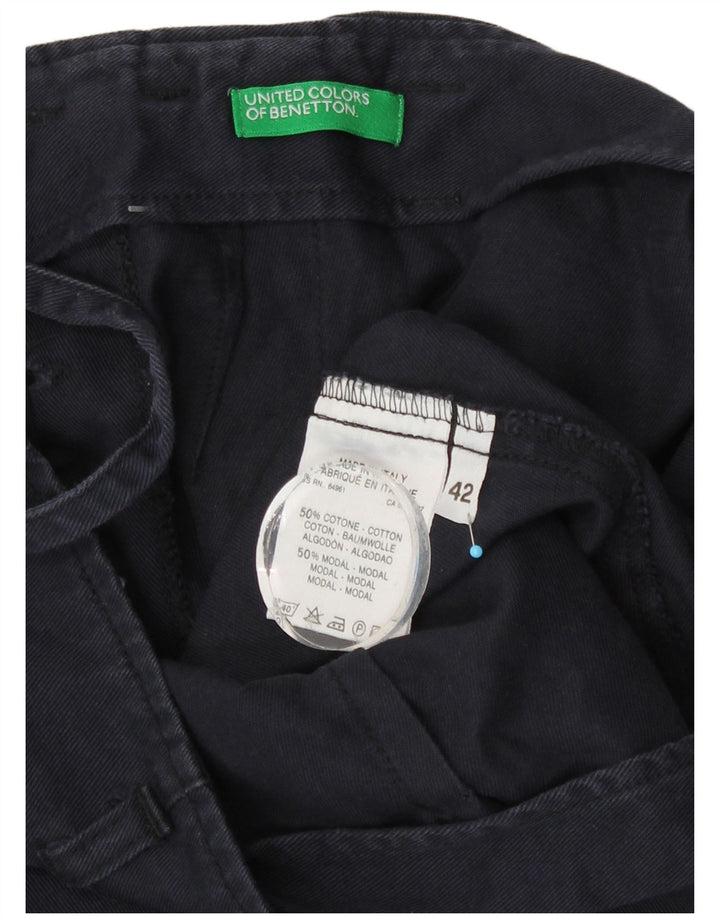 Fusta Maxi pentru femei Benetton IT 42 Medium W28 Bumbac bleumarin