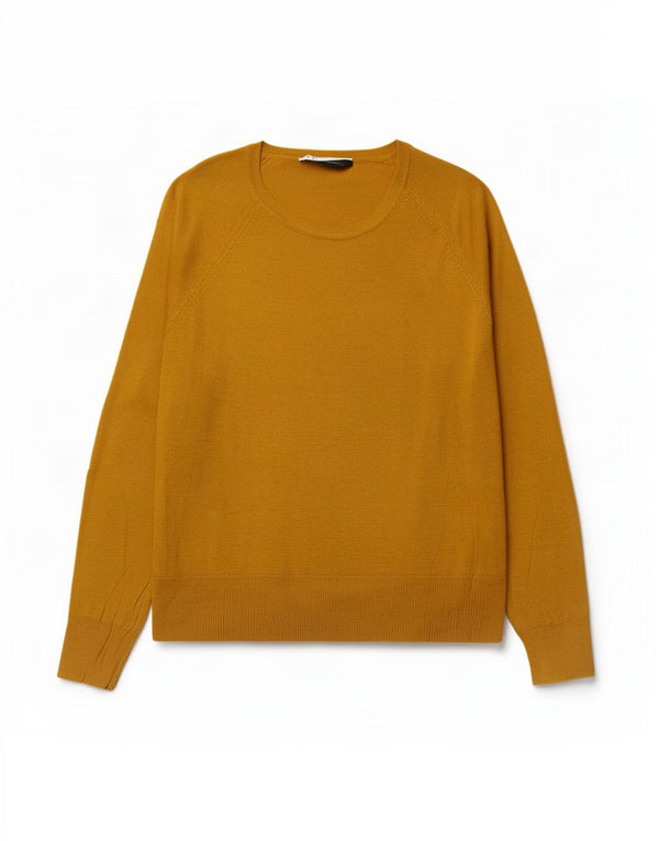 Pulover supradimensionat pentru femei Zara, cu gât de barcă, UK 10 Mic Galben